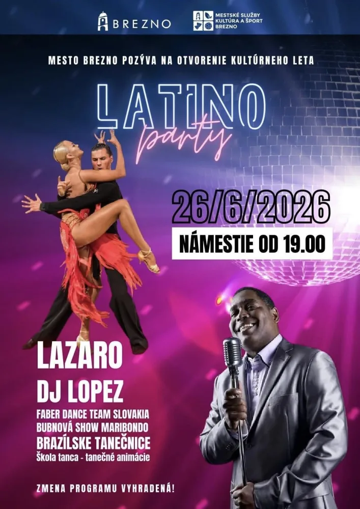 Latino Party — otvorenie kultúrneho leta v Brezne
