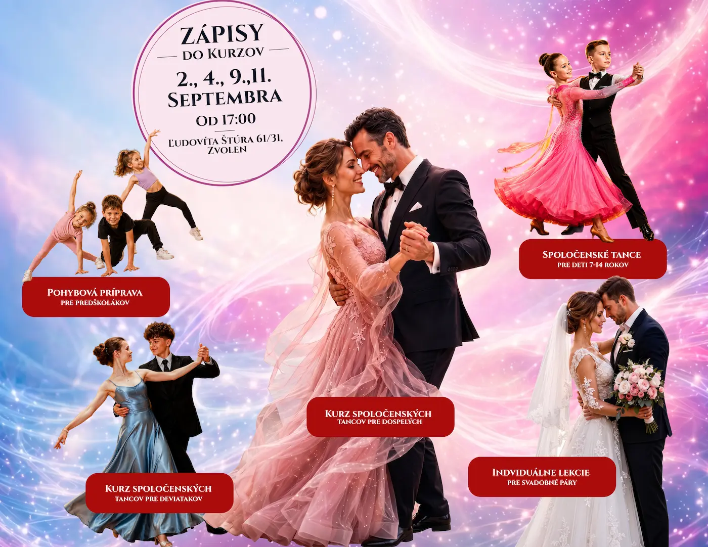 Zápisy do kurzov — Fáber Dance School Zvolen