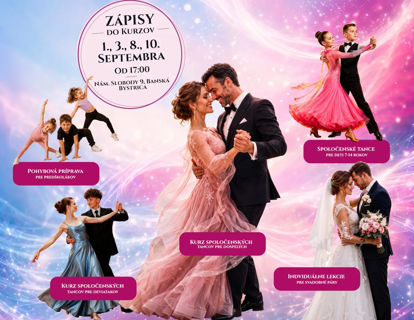 Zápisy do kurzov — Fáber Dance School Banská Bystrica